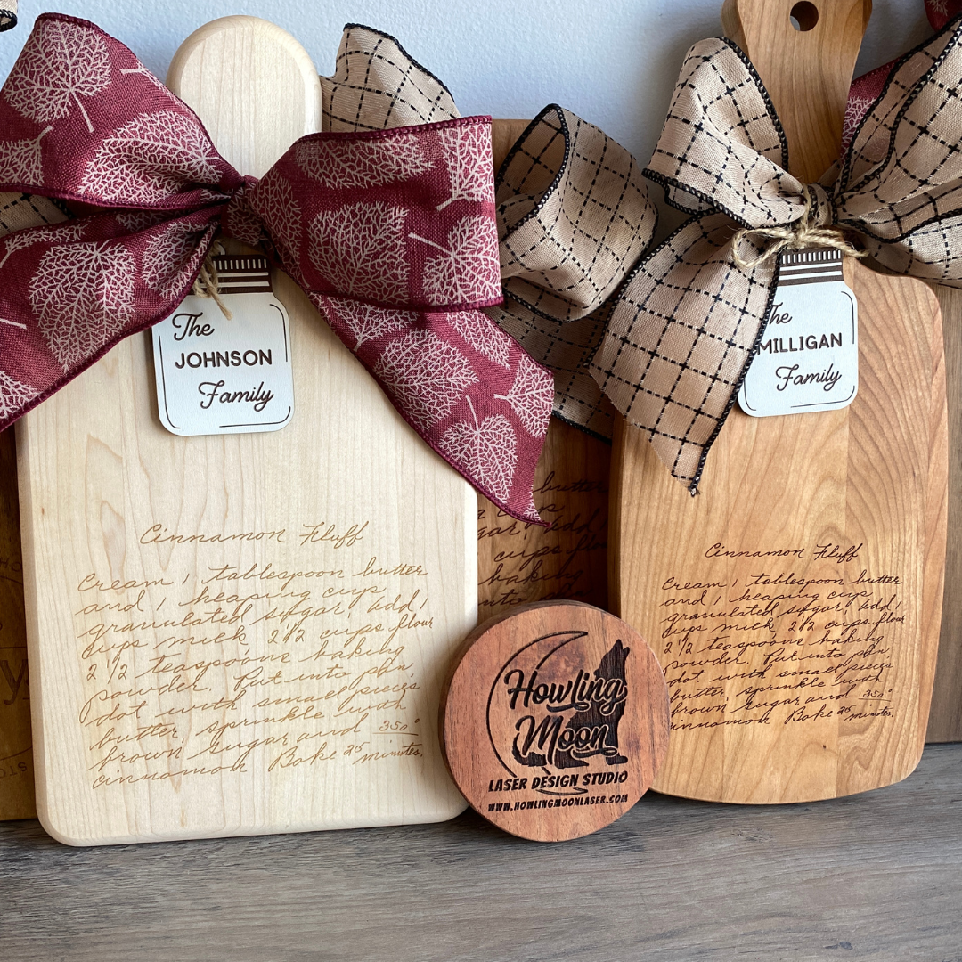 New gifts & home decor Handmade in Virginia by Howling Moon Laser Design Studio