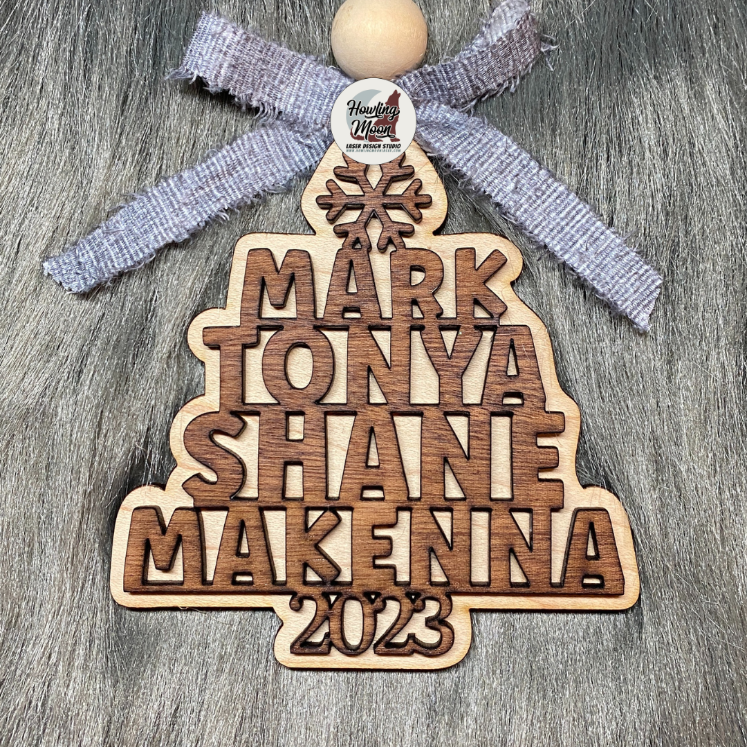 Personalized Family Tree Ornament