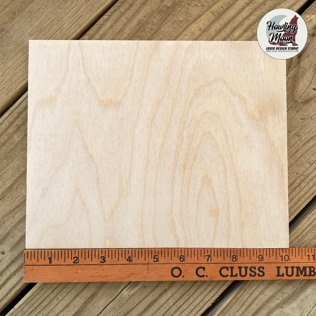 Baltic Birch Laser Plywood 8 x 10 Wood Blanks – Howling Moon
