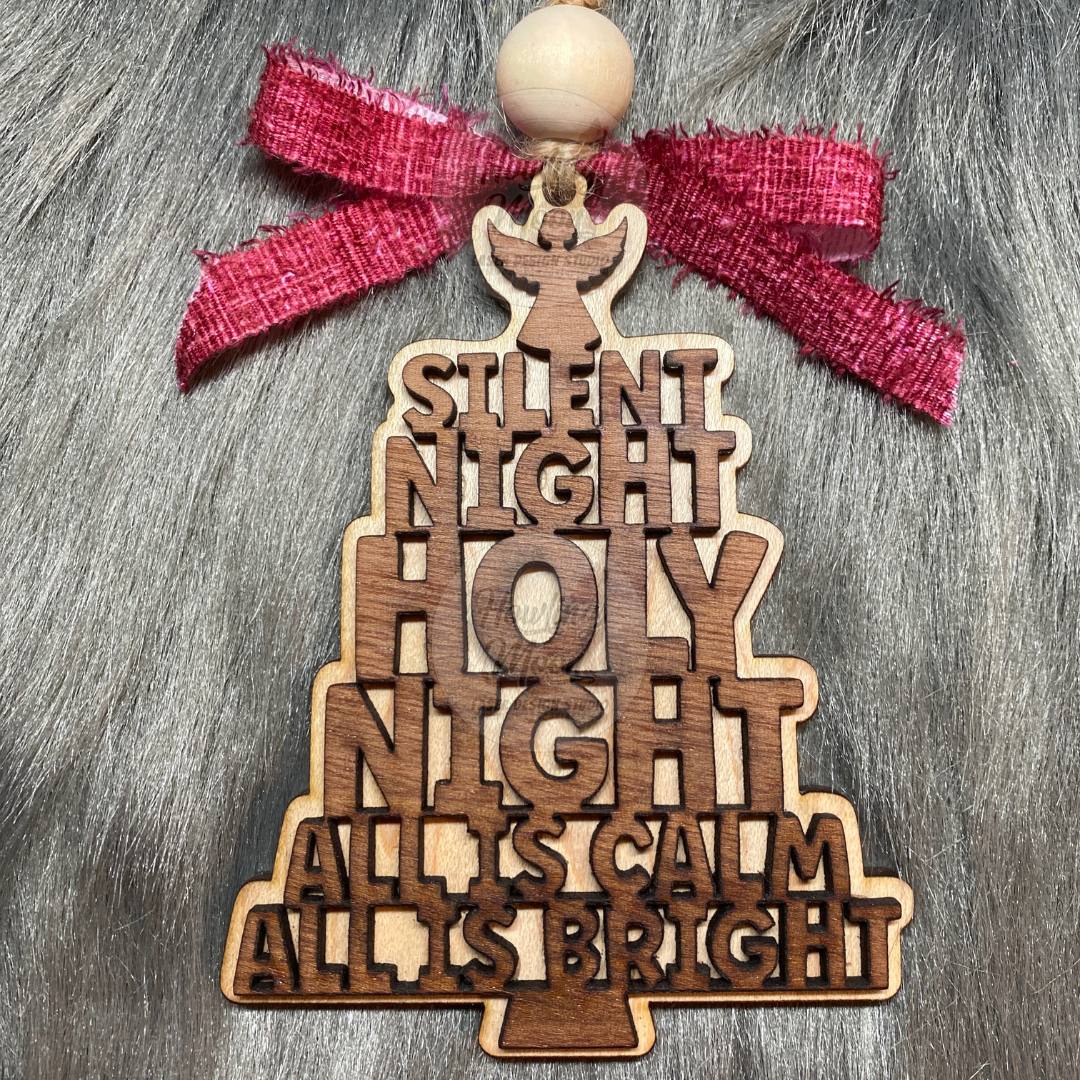 Silent Night Holiday Tree Ornament
